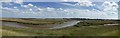 TF8344 : Looking over Overy Marshes towards Burnham Overy Staithe by ruth e