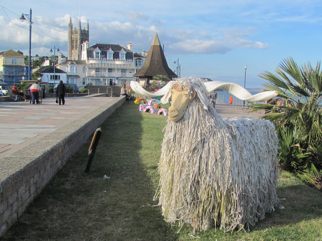 A Ropey Old Goat on the Den Promenade at Teignmouth
