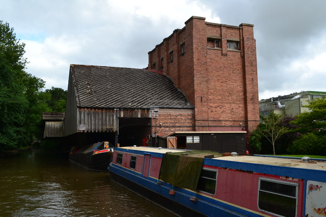 Former chocolate factory wharf by Newport Road Bridge