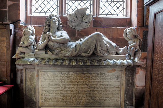 St Helen's church, Tarporley - monument to Sir John Crewe (1)
