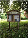 TM1266 : All Saints Church Notice Board by Geographer