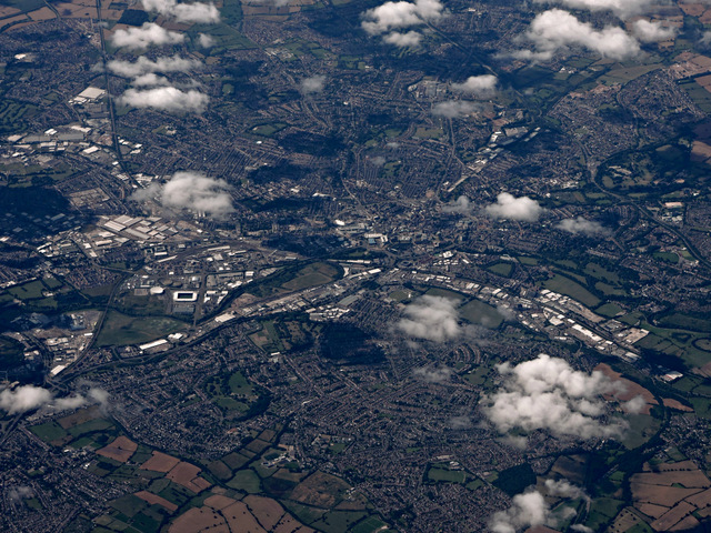 Derby from the air