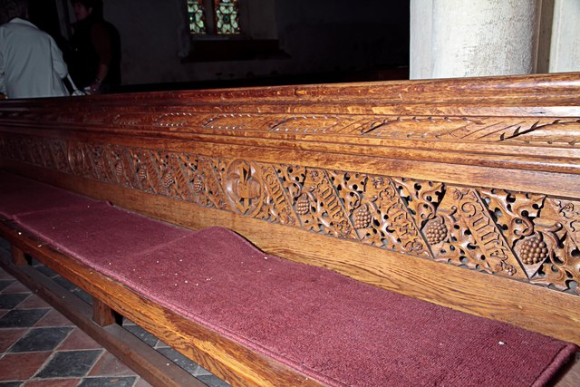 Pew in St Mary's West Tofts