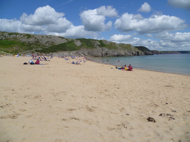 Barafundle Bay, Pembs in July
