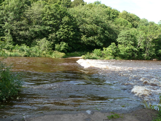 Ford over the River Till at Etal © cathietinn :: Geograph Britain and ...