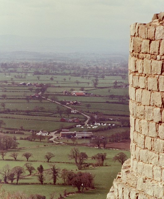 View westwards from Beeston Castle
