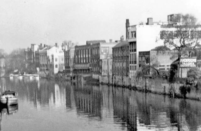 Downstream from the Ouse Bridge, York 1961