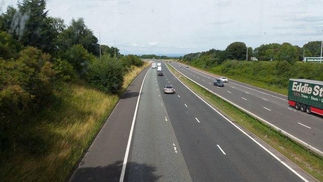 M6 from the footbridge at Southwaite... © Mike Pennington :: Geograph ...