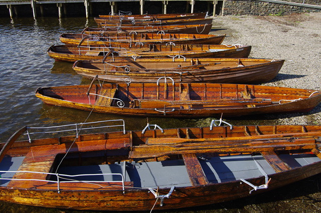 Rowing boats at Keswick