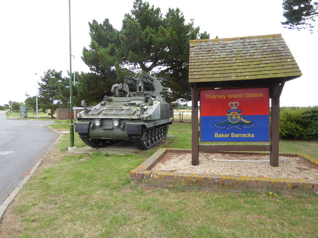 Arrival at Baker Barracks on Thorney... © Shazz cc-by-sa/2.0 ...