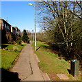 Path past the eastern edge of Claremont, Malpas, Newport