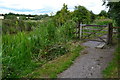 Gate on the Kennet and Avon canal towpath near Hungerford