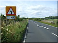 Approaching a bend and junction on the A696