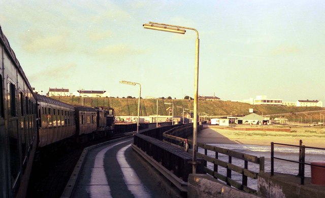 Train departing from Rosslare harbour
