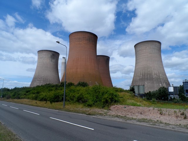 Cooling towers at Rugeley Power Station