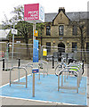 NS5666 : Nextbike Glasgow cycle hire point: University of Glasgow (West) by Thomas Nugent