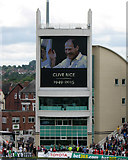 SK5837 : Trent Bridge Cricket Ground: tribute to Clive Rice by John Sutton