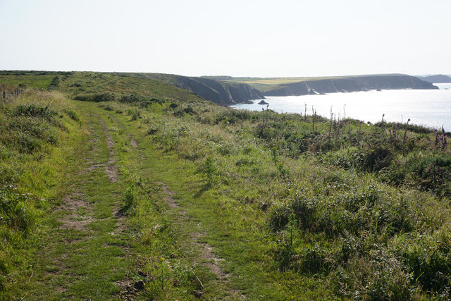 Pembrokeshire Coast Path near Trelerw