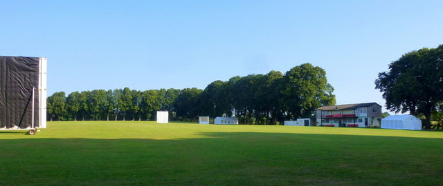 Newent Cricket Club, summer morning