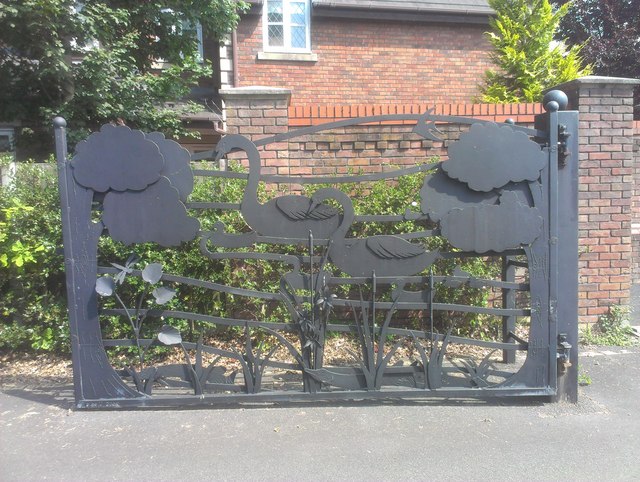 Gate at end of Jacobs Way