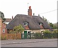 SP7420 : Thatched cottages, Quainton by Jim Osley