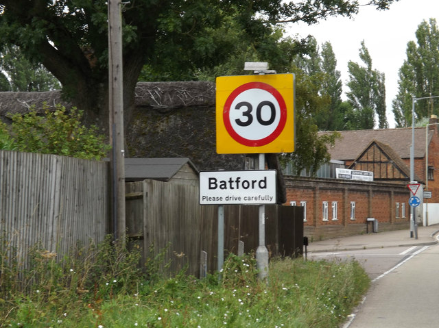 Batford Village name sign