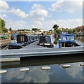 Narrowboats at Droylsden Marina