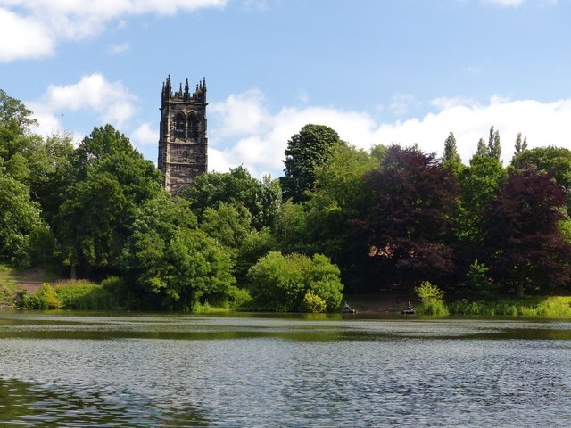 Lymm Dam and St Mary the Virgin, Lymm