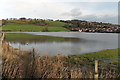 Temporary lake at the western edge of Caerleon