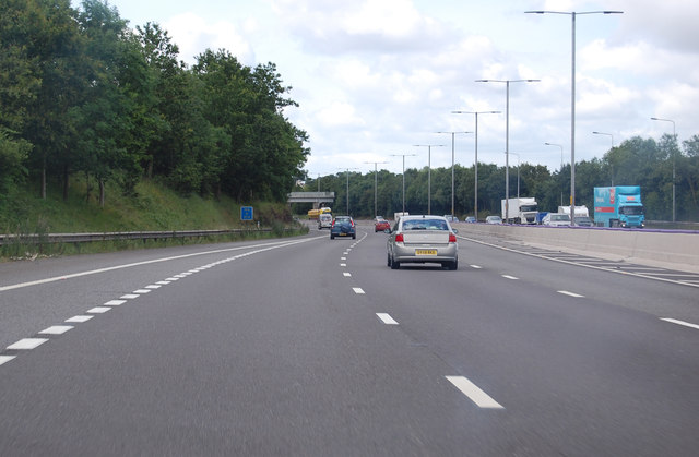 M5 north west of Bromsgrove © J.Hannan-Briggs :: Geograph Britain and ...