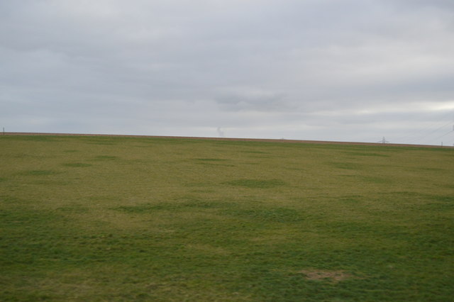 Flat grassland © N Chadwick :: Geograph Britain and Ireland