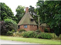 SK6285 : Lodge house by Hodsock Plantation by Neil Theasby