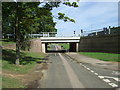 Cycle path beside the A1072