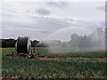 TL9333 : Irrigation on onion crop, near Wormingford by Bikeboy