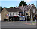 Sterry Road shops and a church, Gowerton 