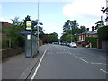 Bus stop and shelter on London Road