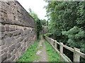 Canal and retaining wall