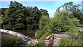 Weir across River Churnet at Oakamoor