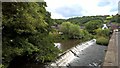 Weir across River Churnet at Oakamoor