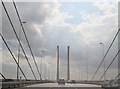 TQ5776 : Crossing  Queen  Elizabeth  II  Bridge  (2) by Martin Dawes