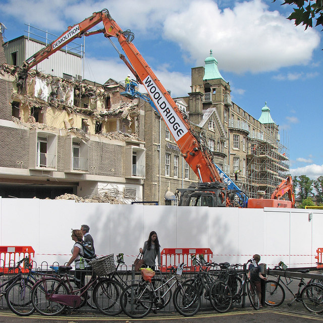 Demolition of part of The University Arms Hotel