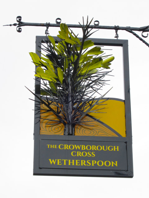 The Crowborough Cross sign