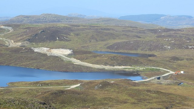 Hydroelectric works, Loch Gainmheach