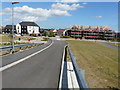 Looking east from a ramp, Bridgefield housing estate