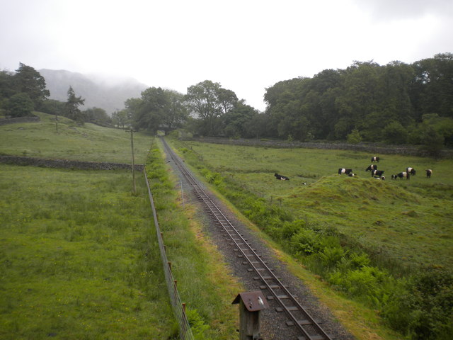 Railway east of Eskdale Green station