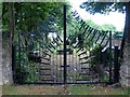 Ornamental gates, Cockfield Memorial Glebe Garden