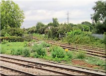 ST3487 : View from a Bristol-Cardiff train - Junction for Llanwern steelworks by Nigel Thompson