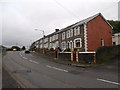 Terraced houses on the B4255, Trelewis