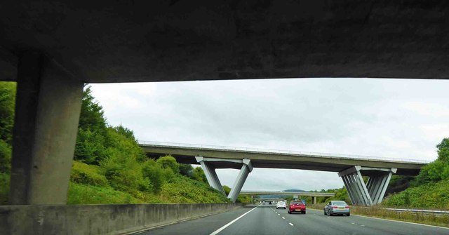Junction 11 overbridges on the M5 south