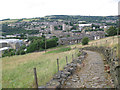 Setted path above Sowerby Bridge